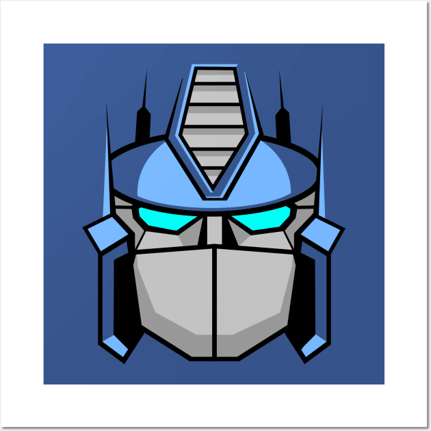 BIG FACE OPTIMUS transformers Wall Art by ROBZILLA